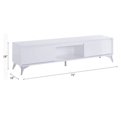 Raceloma White TV Stand - Ornate Home