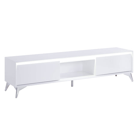 Raceloma White TV Stand - Ornate Home