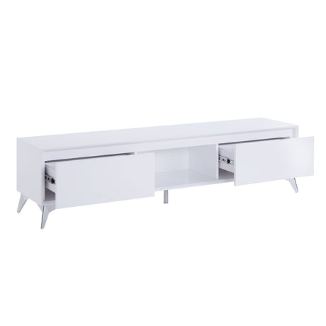 Raceloma White TV Stand - Ornate Home