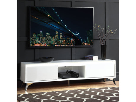 Raceloma White TV Stand - Ornate Home