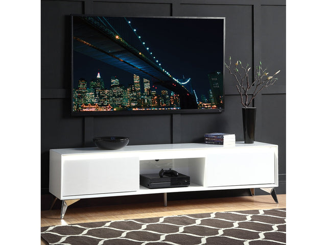 Raceloma White TV Stand - Ornate Home