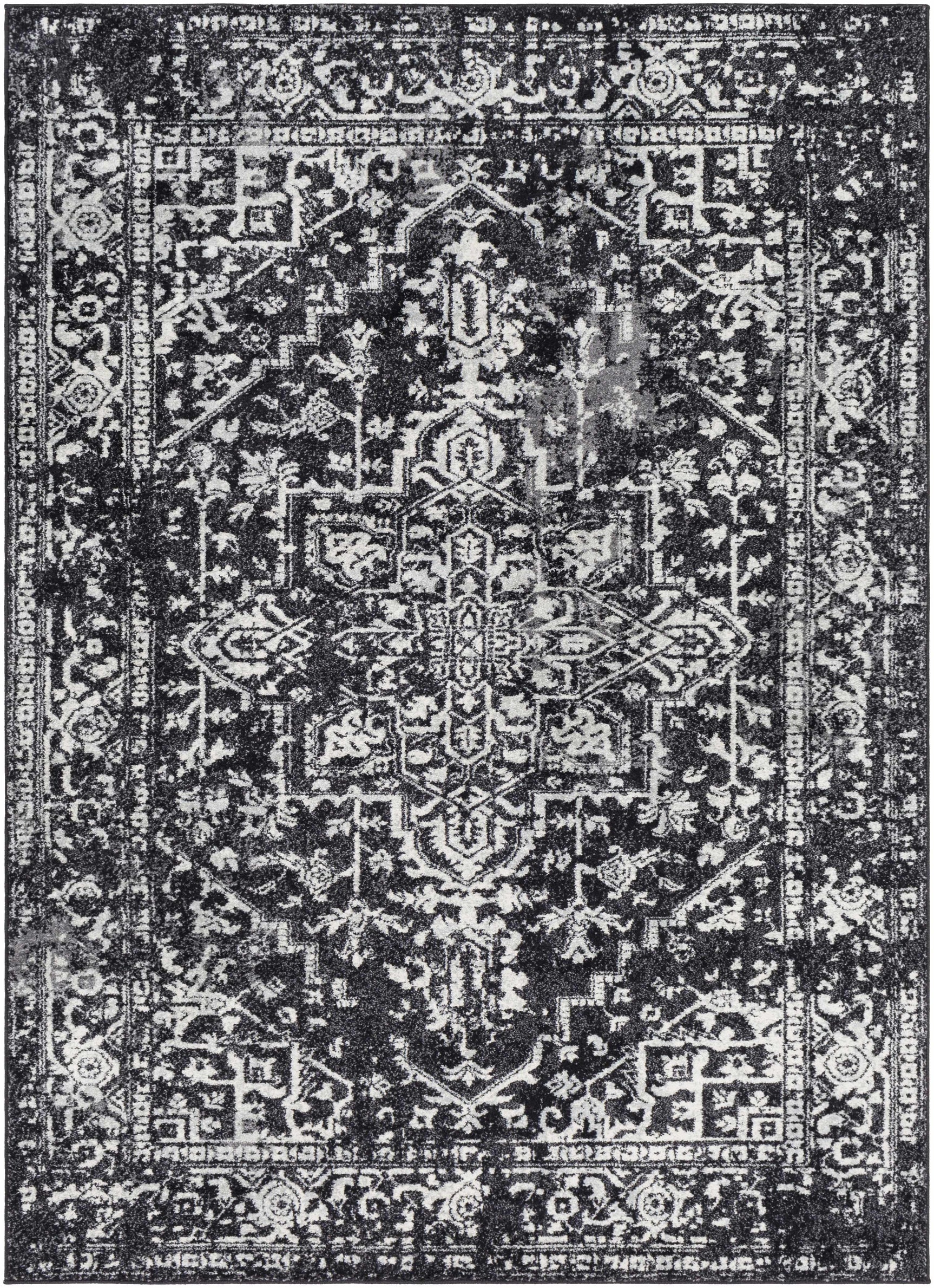 Rachel Black Area Rug - Ornate Home