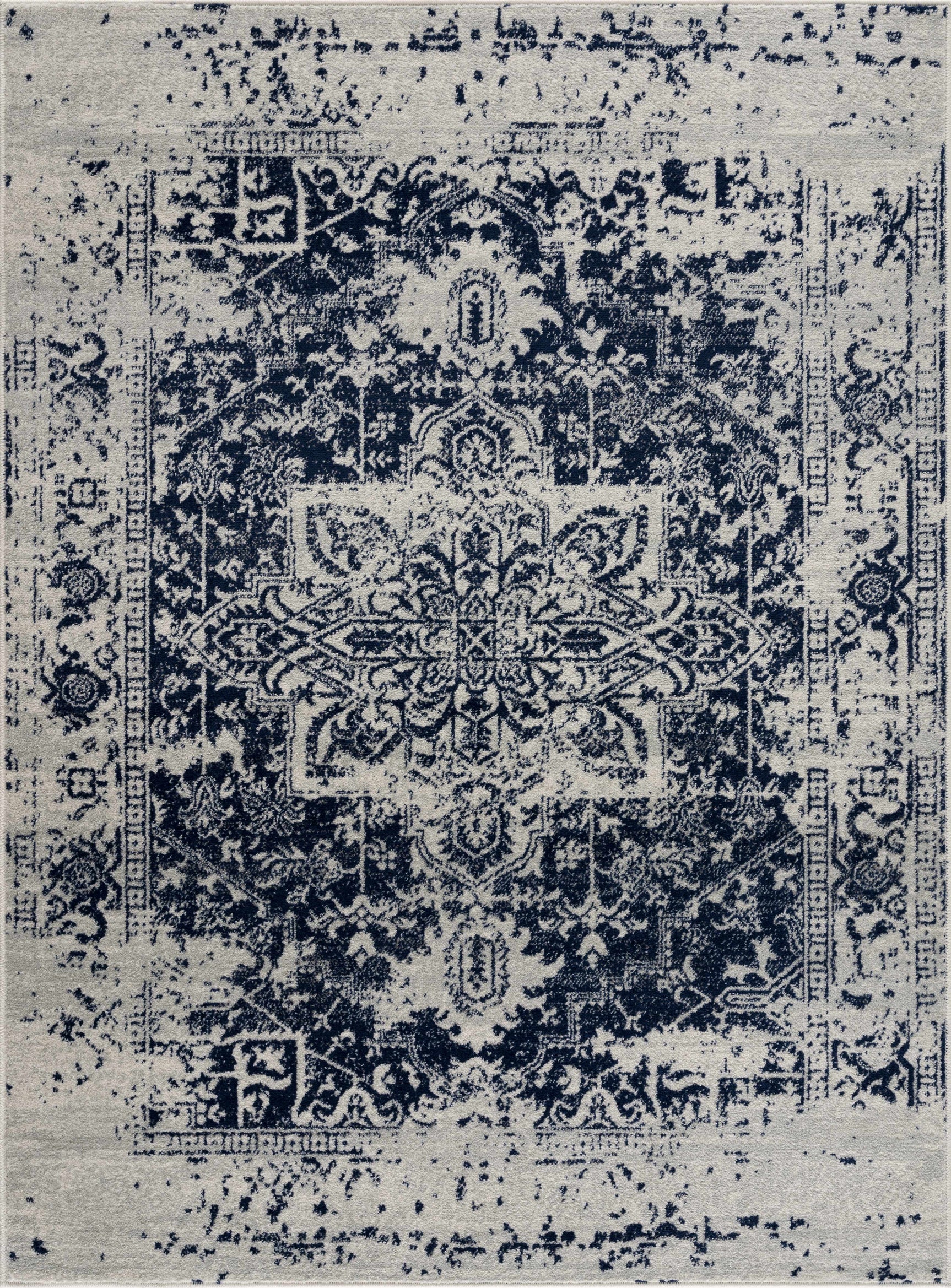 Rachel Navy Area Rug - Ornate Home