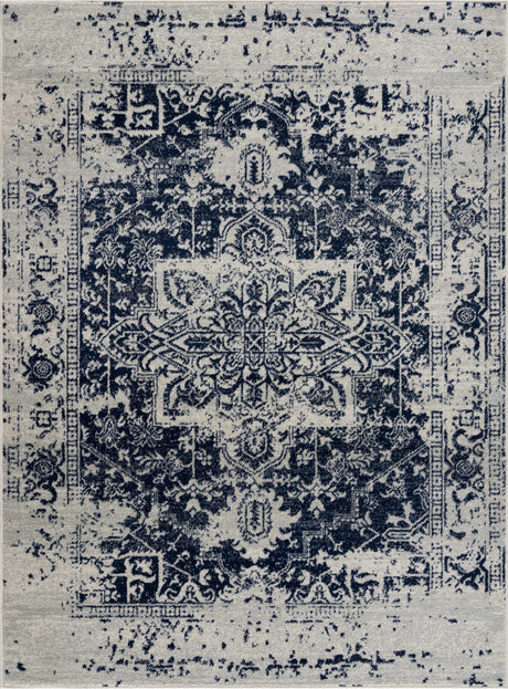 Rachel Navy Area Rug - Ornate Home