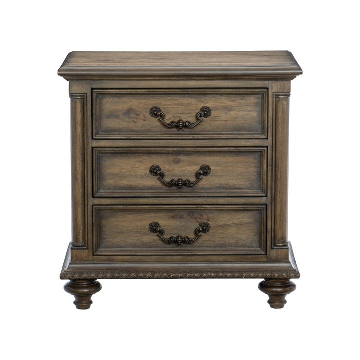 Rachelle Brown Nightstand - Ornate Home