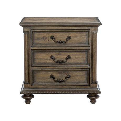 Rachelle Brown Nightstand - Ornate Home