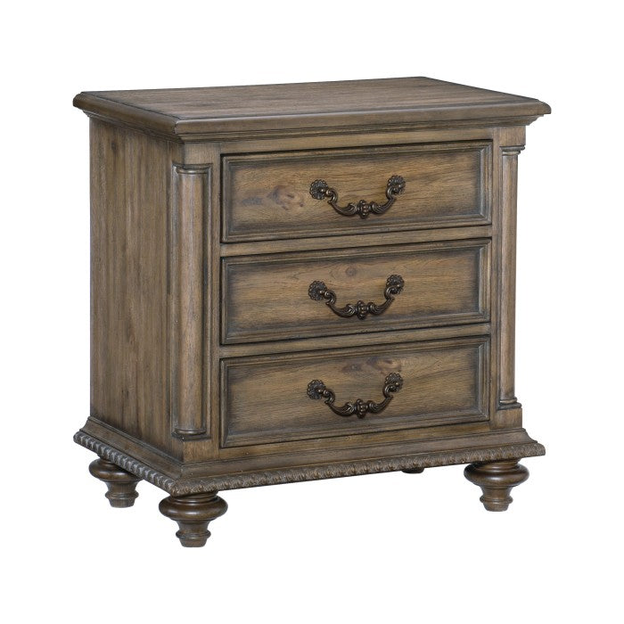 Rachelle Brown Nightstand - Ornate Home