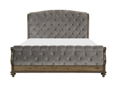 Rachelle Brown Queen Bed - Ornate Home