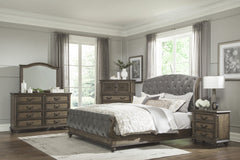 Rachelle Brown Queen Bed - Ornate Home