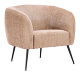 Racine Linen Beige Accent Chair - Ornate Home