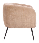 Racine Linen Beige Accent Chair - Ornate Home