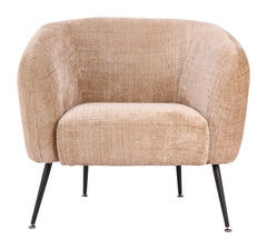 Racine Linen Beige Accent Chair - Ornate Home