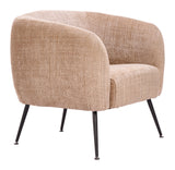 Racine Linen Beige Accent Chair - Ornate Home
