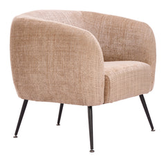 Racine Linen Beige Accent Chair - Ornate Home