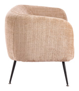 Racine Linen Beige Loveseat - Ornate Home