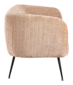 Racine Linen Beige Loveseat - Ornate Home