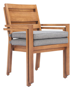 Rader Natural Outdoor Dining Chair (Set of 2) - Ornate Home