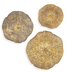 Radiance Gold Metal Wall Decor (Set of 3) - Ornate Home