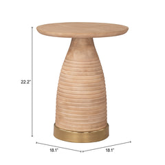 Radiant Natural Side Table - Ornate Home