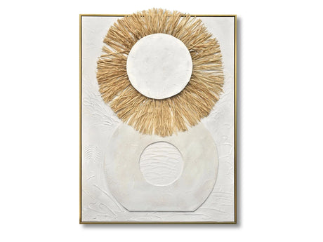 Radiant Sun & Earth Textured Modern Wall Art - Ornate Home