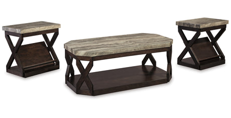 Radilyn Grayish Brown Occasional Table Set (3/CN) - Ornate Home