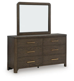 Radkin Burnished Brown Dresser and Mirror - Ornate Home