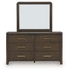 Radkin Burnished Brown Dresser and Mirror - Ornate Home