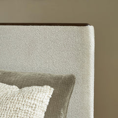 Radkin Burnished Brown Queen Upholstered Panel Bed - Ornate Home