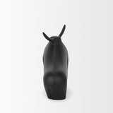 Radu Matte Black Large Metal Bull Decorative Object - Ornate Home