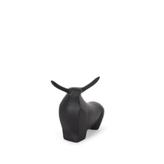 Radu Matte Black Small Metal Bull Decorative Object - Ornate Home