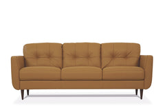 Radwan Camel Leather Sofa - Ornate Home