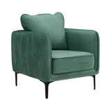 Rae Lavish Green Velvet Chair - Ornate Home