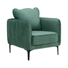 Rae Lavish Green Velvet Chair - Ornate Home