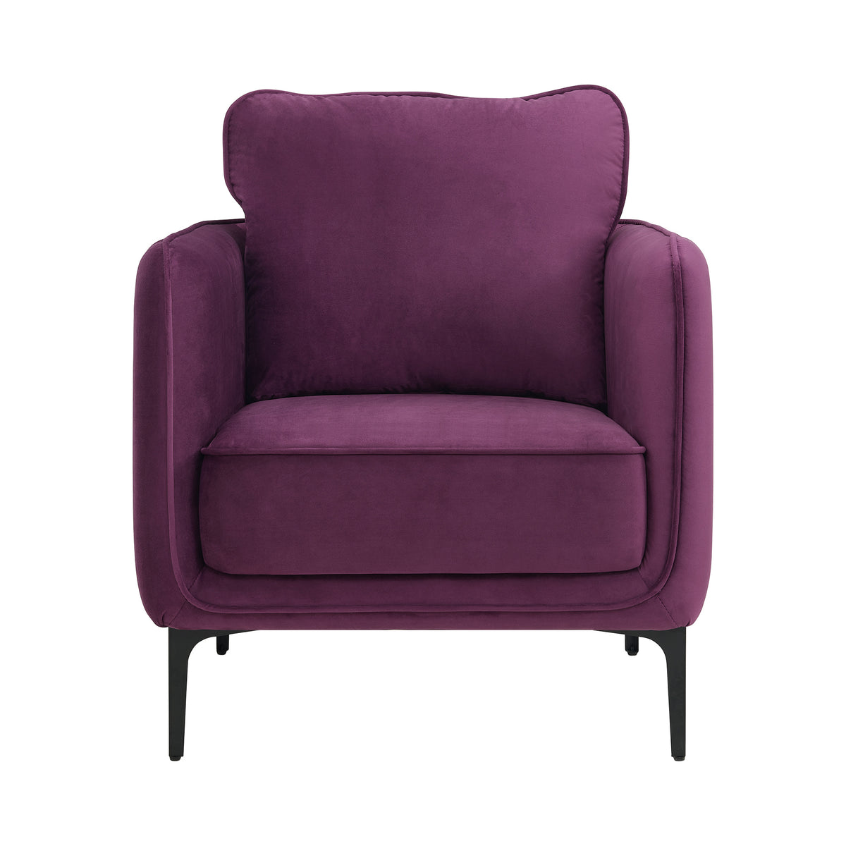 Rae Lavish Purple Velvet Chair - Ornate Home