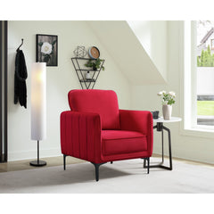 Rae Lavish Red Velvet Chair - Ornate Home