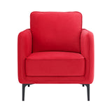 Rae Lavish Red Velvet Chair - Ornate Home