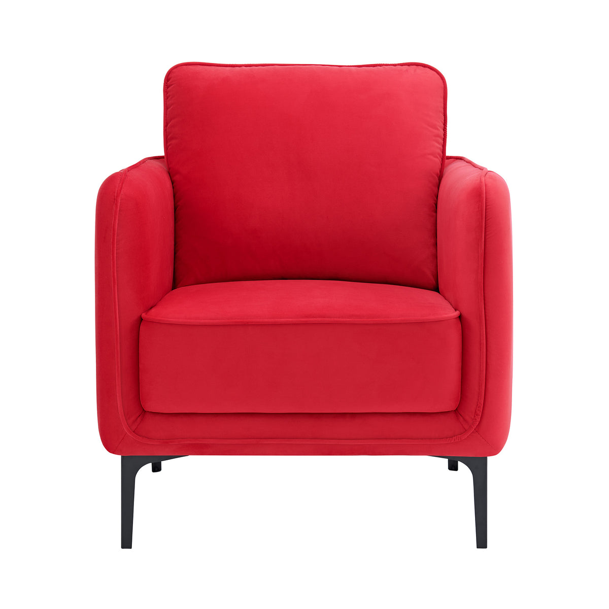 Rae Lavish Red Velvet Chair - Ornate Home