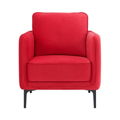 Rae Lavish Red Velvet Chair - Ornate Home