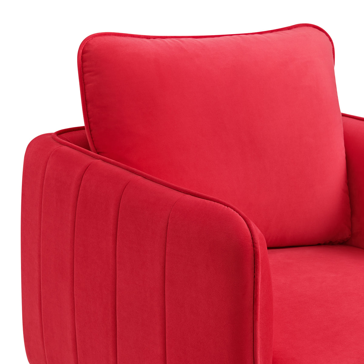 Rae Lavish Red Velvet Chair - Ornate Home