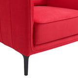 Rae Lavish Red Velvet Chair - Ornate Home