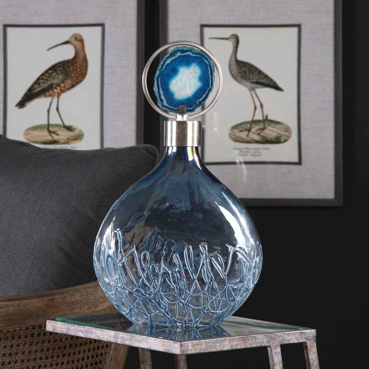 Rae Sky Blue Vase - Ornate Home