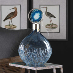 Rae Sky Blue Vase - Ornate Home