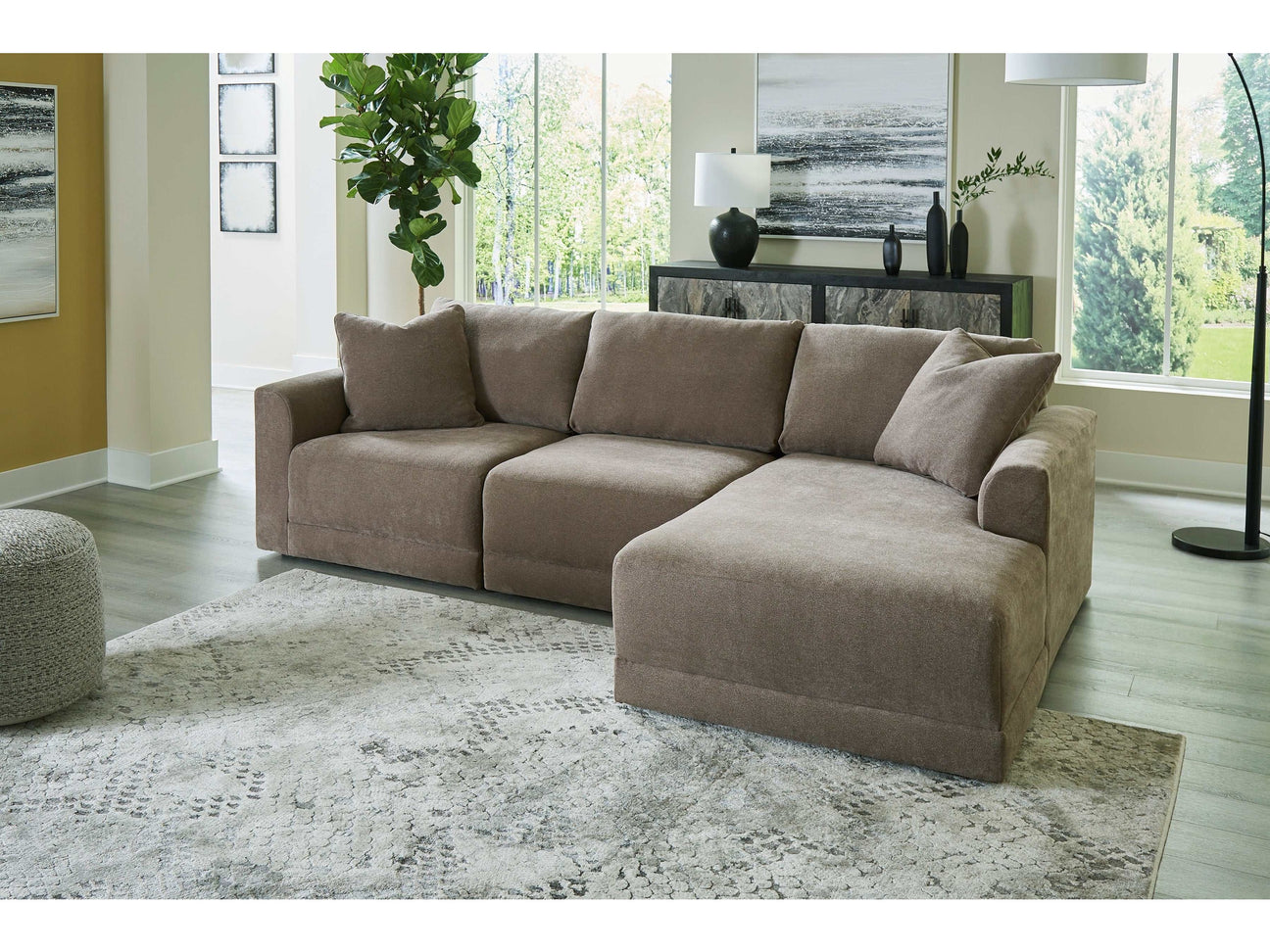 Raeanna Storm RAF Chaise Sectional / 3pc - Ornate Home