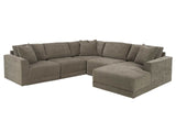 Raeanna Storm RAF Chaise Sectional / 5pc - Ornate Home