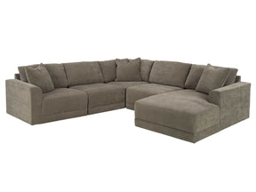 Raeanna Storm RAF Chaise Sectional / 5pc - Ornate Home