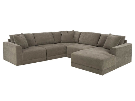 Raeanna Storm RAF Chaise Sectional / 5pc - Ornate Home