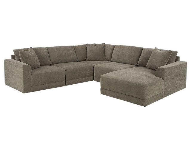 Raeanna Storm RAF Chaise Sectional / 5pc - Ornate Home