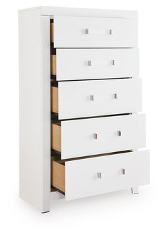 Raechalla White Chest of Drawers - Ornate Home