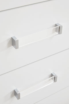 Raechalla White Dresser and Mirror - Ornate Home