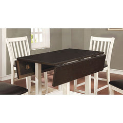 Raegan Antique White/Espresso Counter Height Table - Ornate Home